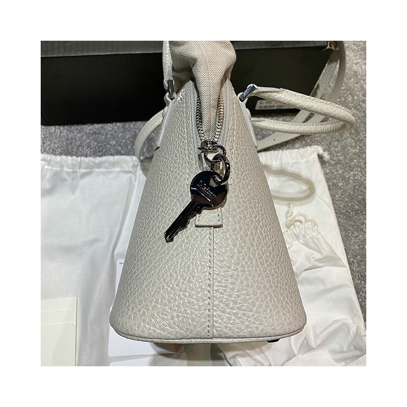 MAISON MARGIELA Maison Margiela 5AC 迷你皮革手提單肩包 灰色 (S56WG0082 P4455 H9677)-2
