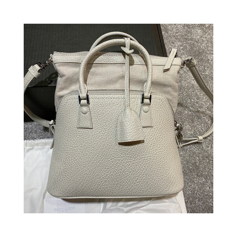 MAISON MARGIELA Maison Margiela 5AC 迷你皮革手提單肩包 灰色 (S56WG0082 P4455 H9677)-15