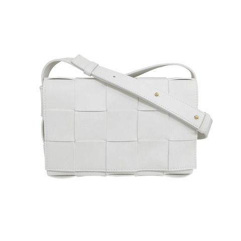 BOTTEGA VENETA Bottega Veneta Intrecciato 編織盒式包經典白色印章：578004 VMAY1 9009