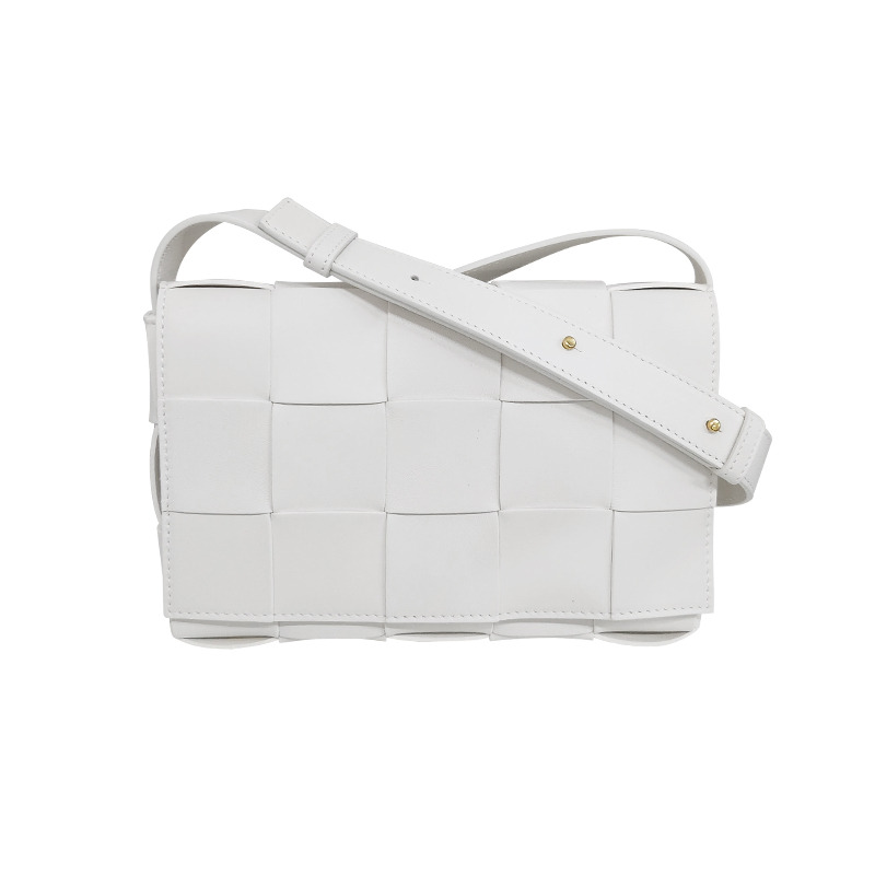 BOTTEGA VENETA Bottega Veneta Intrecciato 編織盒式包經典白色印章:578004 VMAY1 9009-12