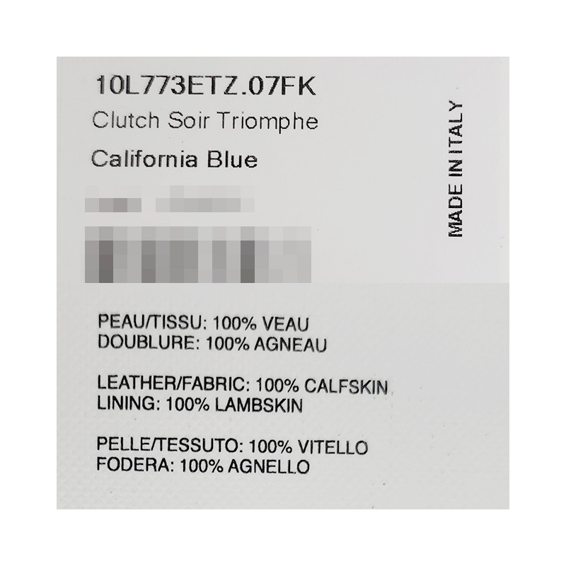 CELINE Triomphe Logo Chain Strap Clutch 藍色 (10L773ETZ 07FK)-26