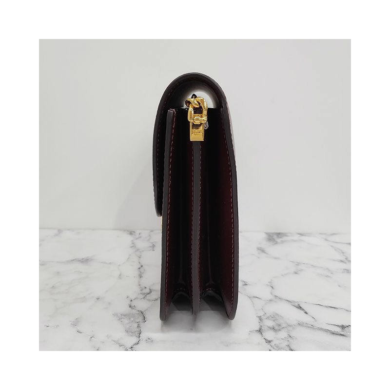 CELINE Triope Logo College Bag Medium Dark Burgundy (113583BF4 28RB)-3