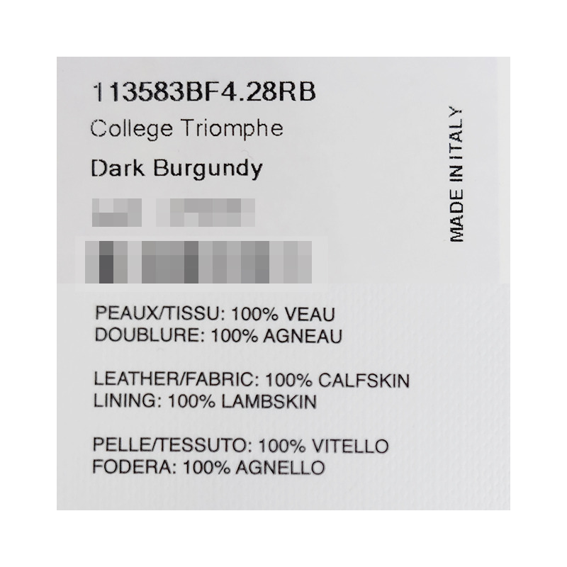 CELINE Triope Logo College Bag Medium Dark Burgundy (113583BF4 28RB)-25