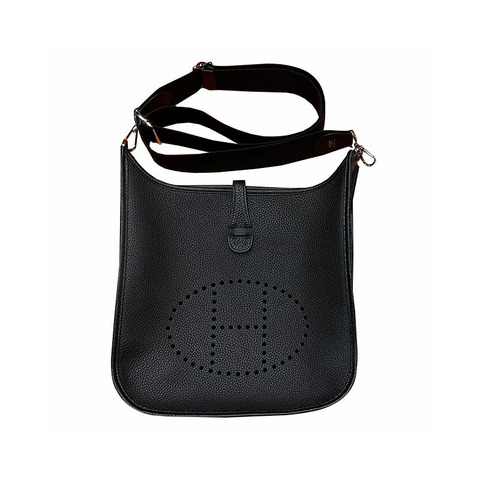 HERMES Evelyne Poche III 29 U 郵票黑色 (H056277CK89)