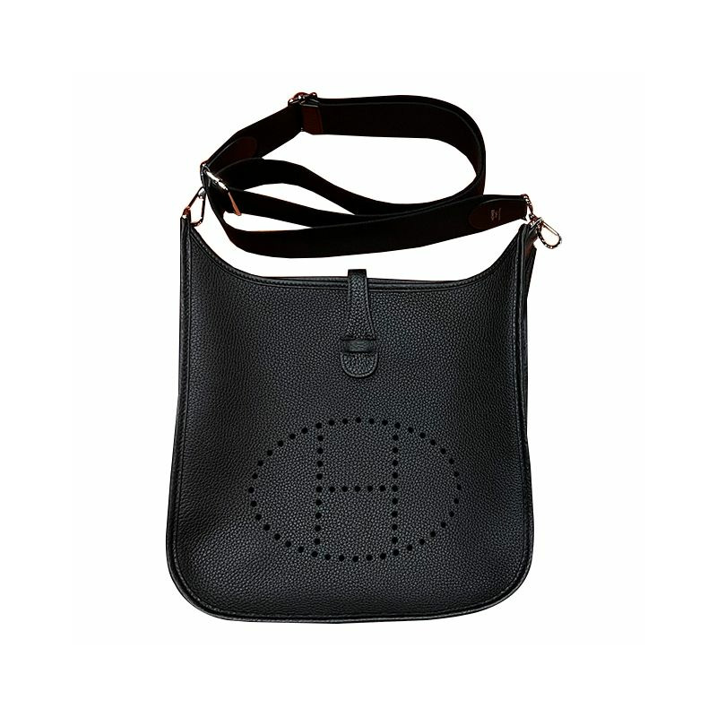 HERMES Evelyne Poche III 29 U 郵票黑色 (H056277CK89)-0