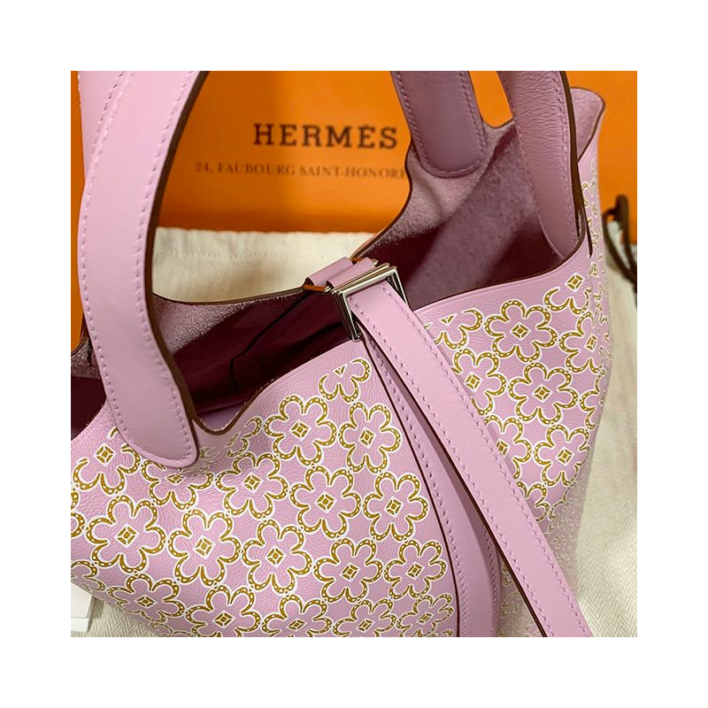 HERMES 愛馬仕 PICOTIN 鎖扣 Lucky Daisy 18 包印花 Swift U 型印章 (H083546CKAC)-6
