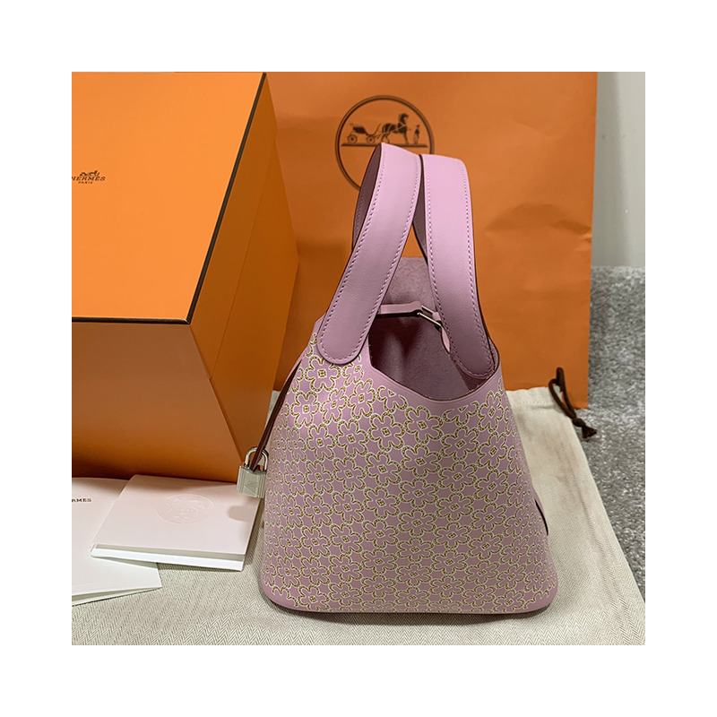 HERMES 愛馬仕 PICOTIN 鎖扣 Lucky Daisy 18 包印花 Swift U 型印章 (H083546CKAC)-15