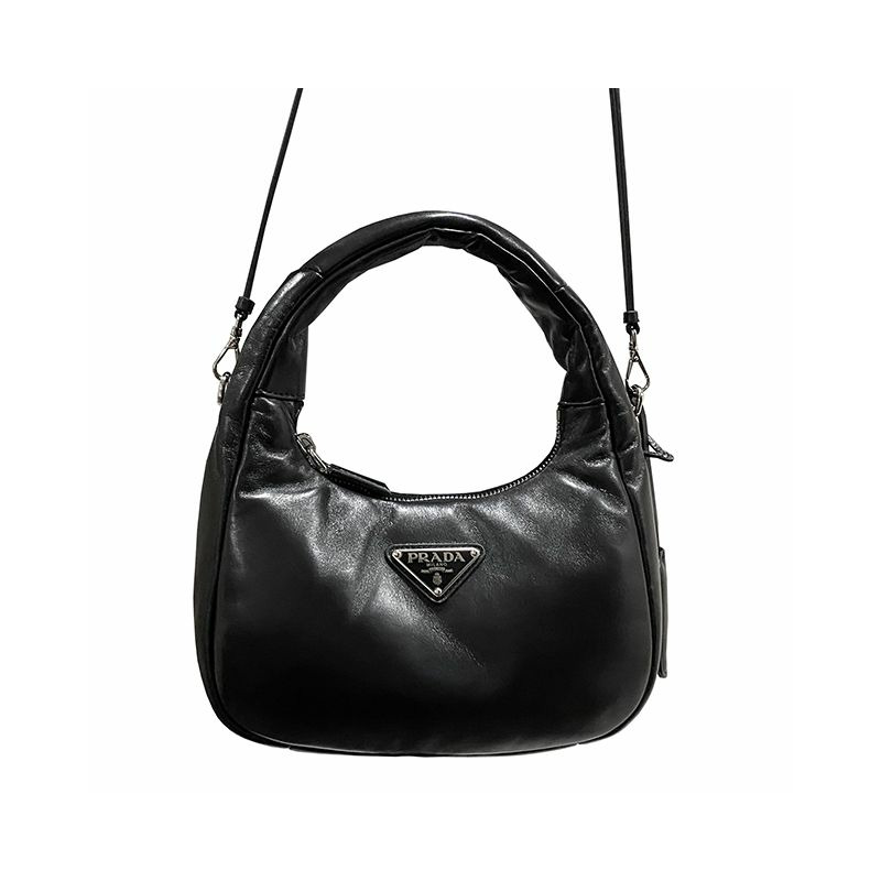 PRADA 黑色軟墊納帕皮革迷你包 (F0002) 1BA384 2DYI F0002-0