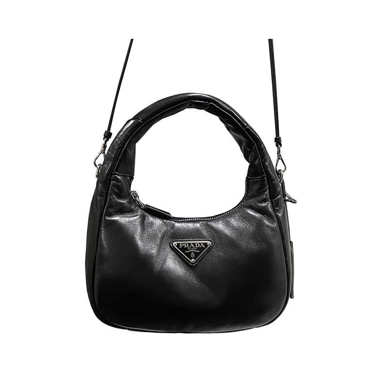 PRADA 黑色軟墊納帕皮革迷你包 (F0002) 1BA384 2DYI F0002-12