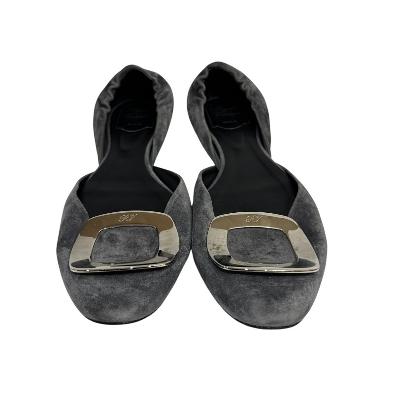 【美收精品】Roger Vivier 灰色麂皮 4-549-2