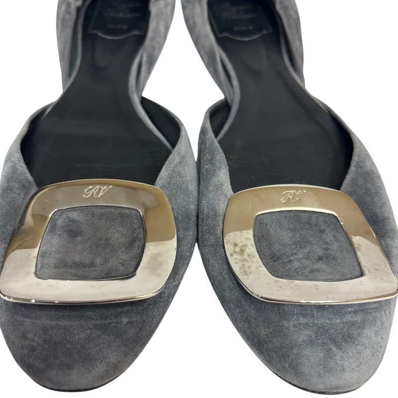 【美收精品】Roger Vivier 灰色麂皮 4-549-4