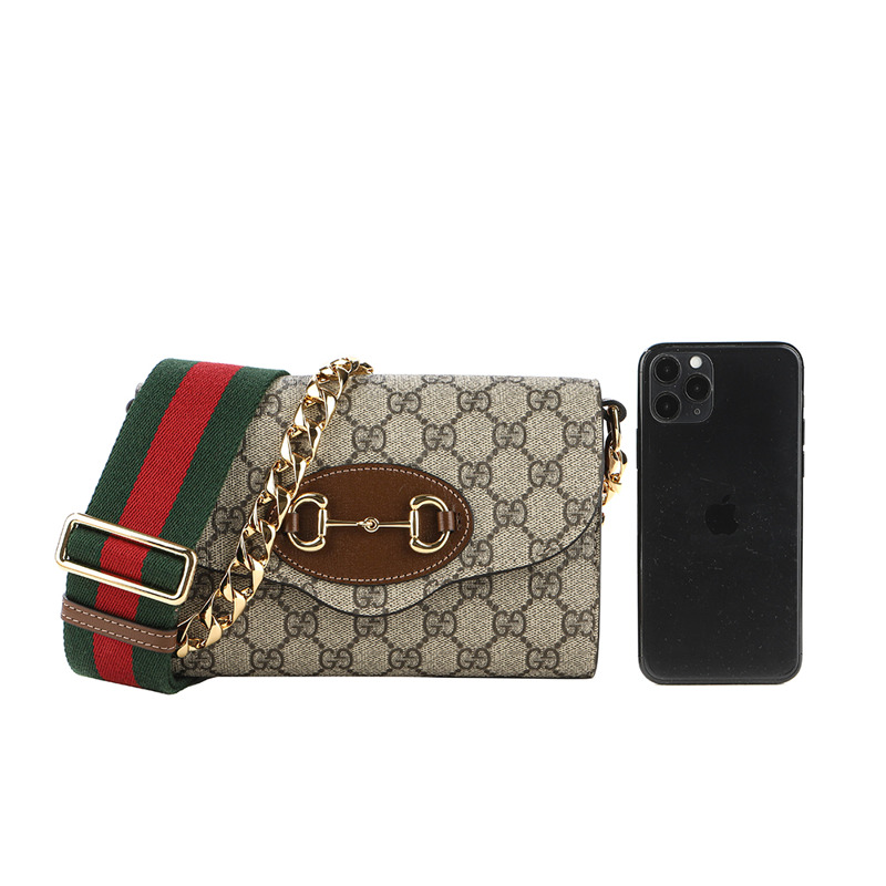 GUCCI 1955 馬銜扣肩包 24SS (724713 HUHHX )-20