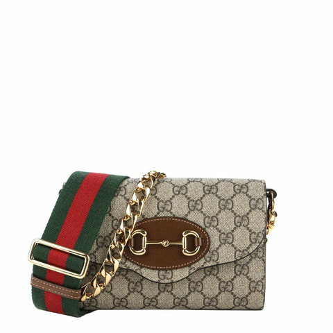 GUCCI 1955 馬銜扣肩包 24SS (724713 HUHHX )