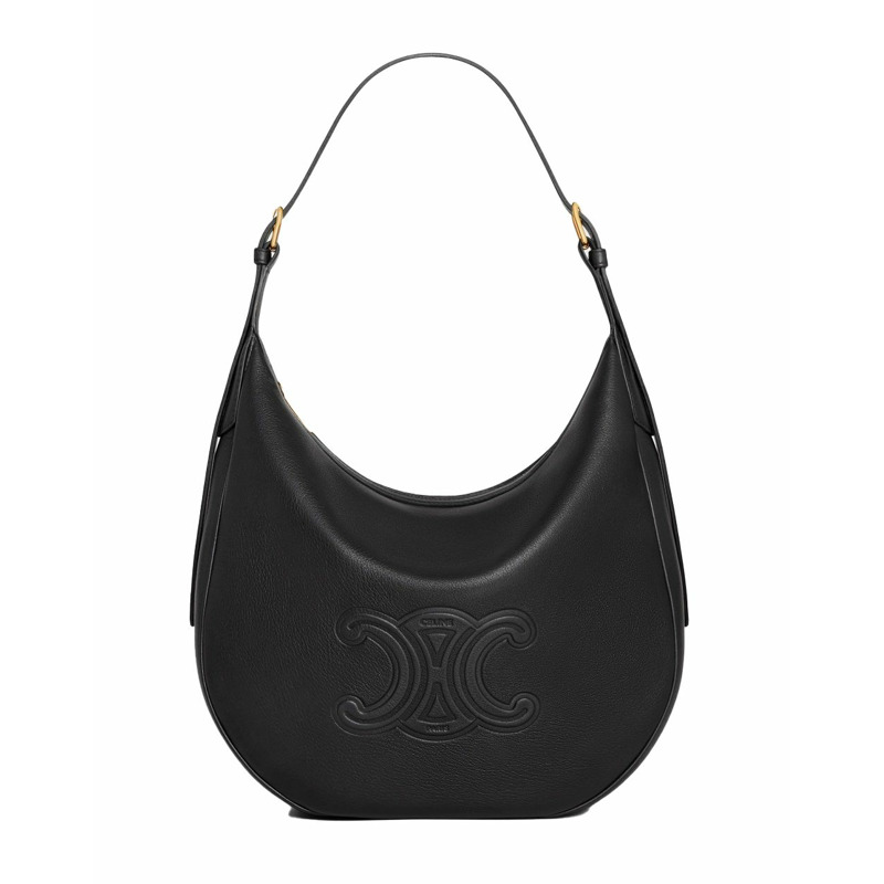 CELINE 25SS Eloise 絎縫 Triomphe 包配件 黑色-0