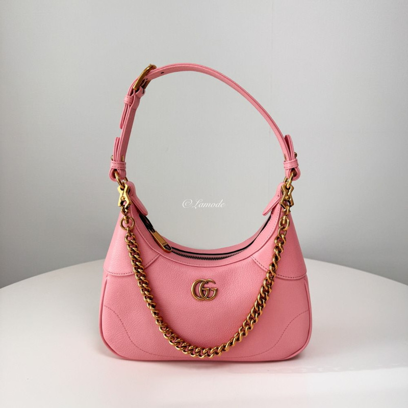 GUCCI 阿芙羅狄蒂小號單肩包 淺粉紅色 731817 AAA9F 5815-1