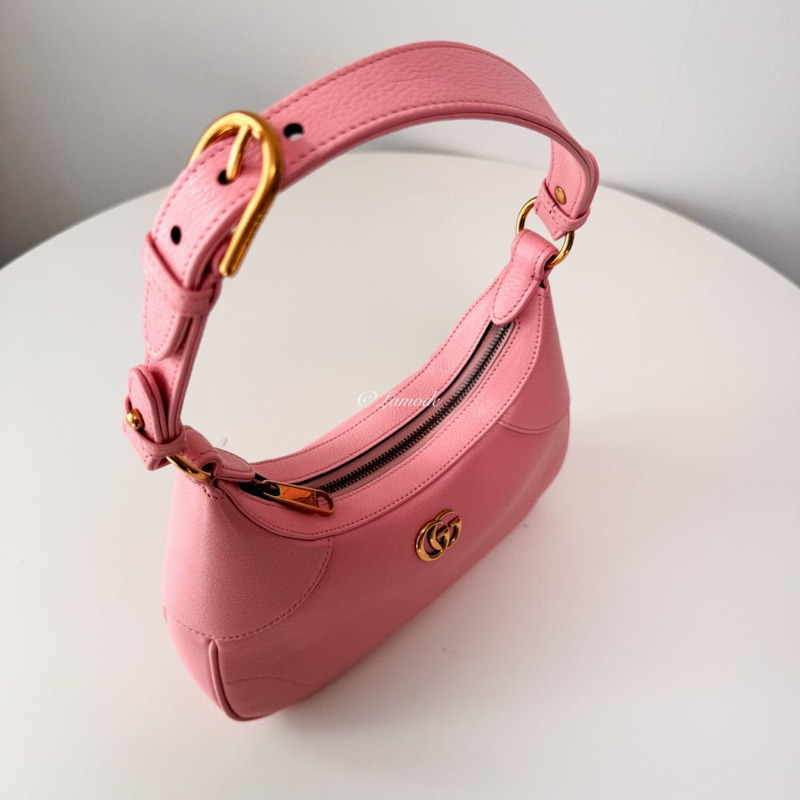 GUCCI 阿芙羅狄蒂小號單肩包 淺粉紅色 731817 AAA9F 5815-3