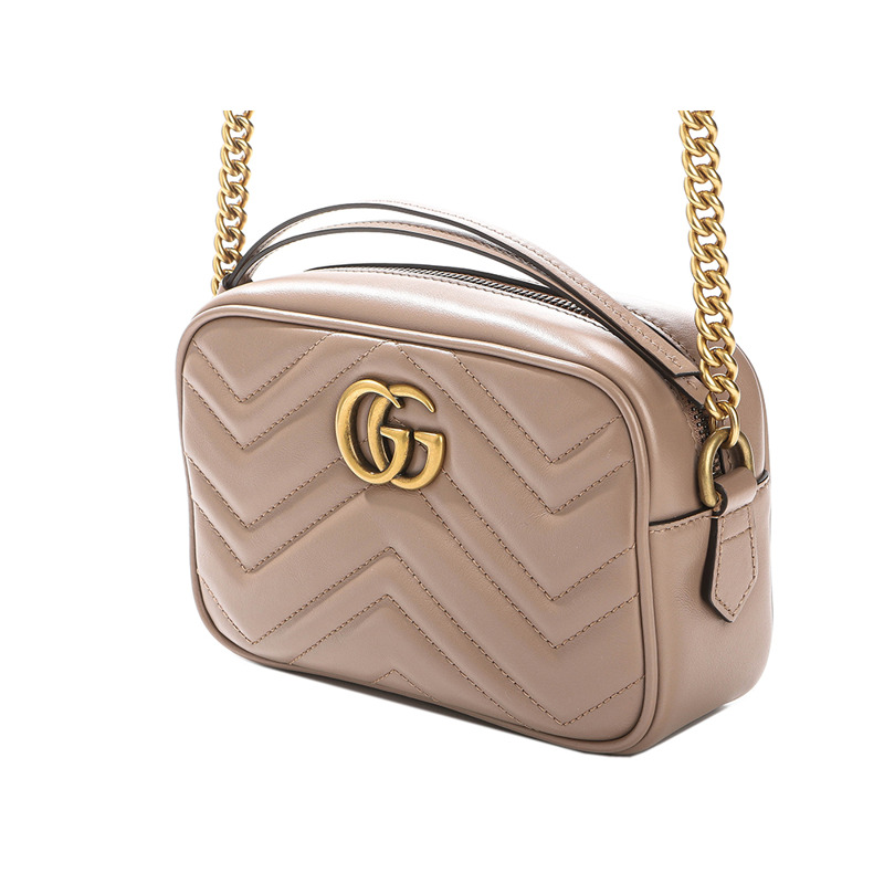 GUCCI GG Marmont 迷你斜背包 24SS (448065 DTD1T)-5