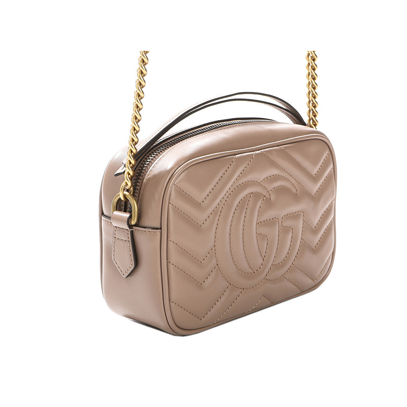 GUCCI GG Marmont 迷你斜背包 24SS (448065 DTD1T)-6