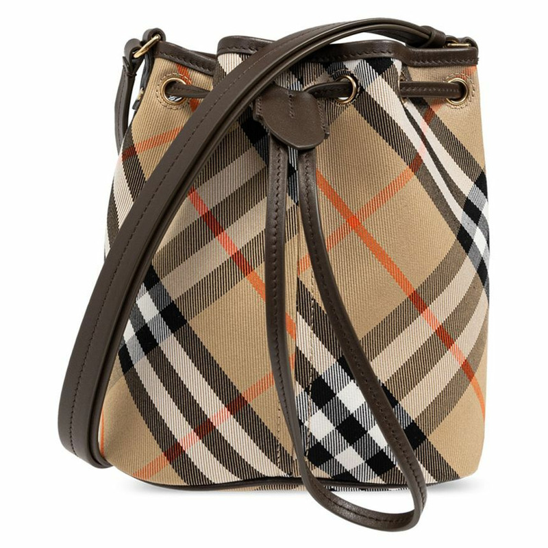 BURBERRY 迷你抽繩水桶袋 沙色 25SS 8093804-0