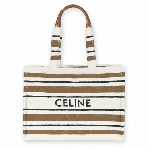 CELINE Cabas 女士提花大手提包（棕色）196762FO2 14毫升