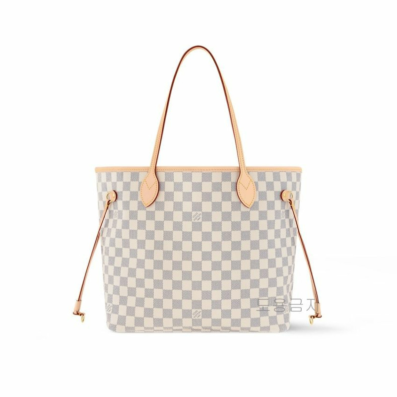 LOUIS VUITTON Damier Azur 粉紅手提包 N40603-5