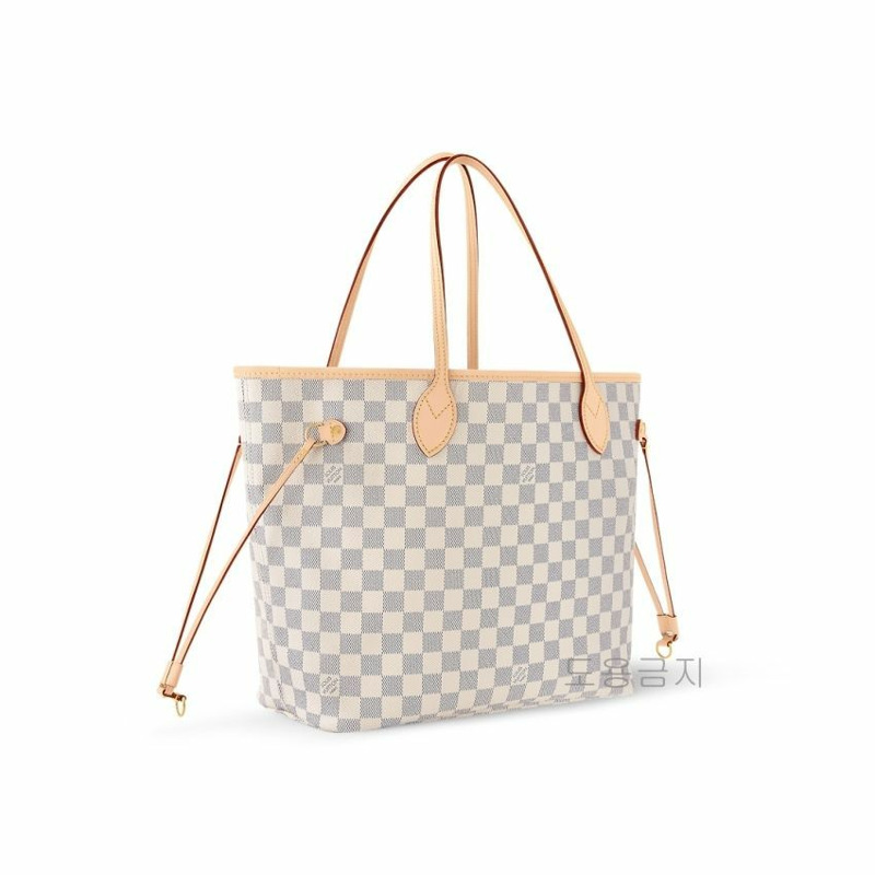 LOUIS VUITTON Damier Azur 粉紅手提包 N40603-6