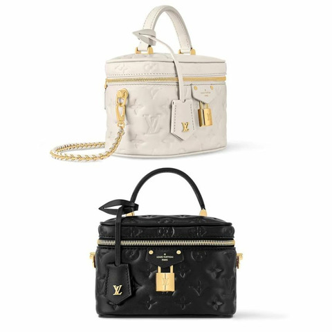 LOUIS VUITTON Vanity PM 手提包 米色 M25219