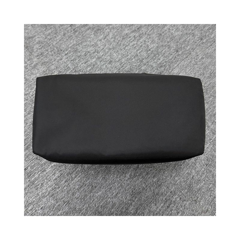 PRADA 三角形標誌尼龍手提袋 黑色 (1BG555 R064 F0002)-5