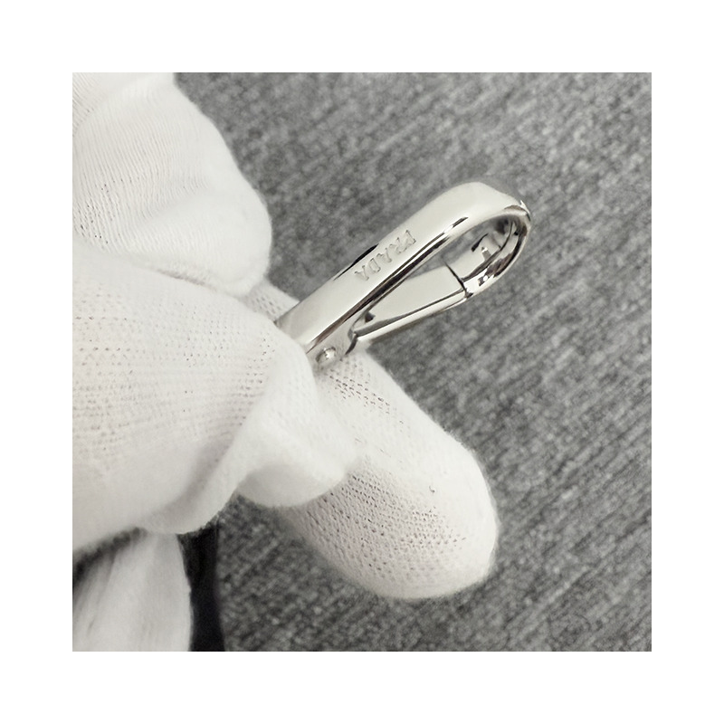 PRADA 三角形標誌尼龍襯墊單肩包 黑色 (1BC151 RDJN F0002)-25