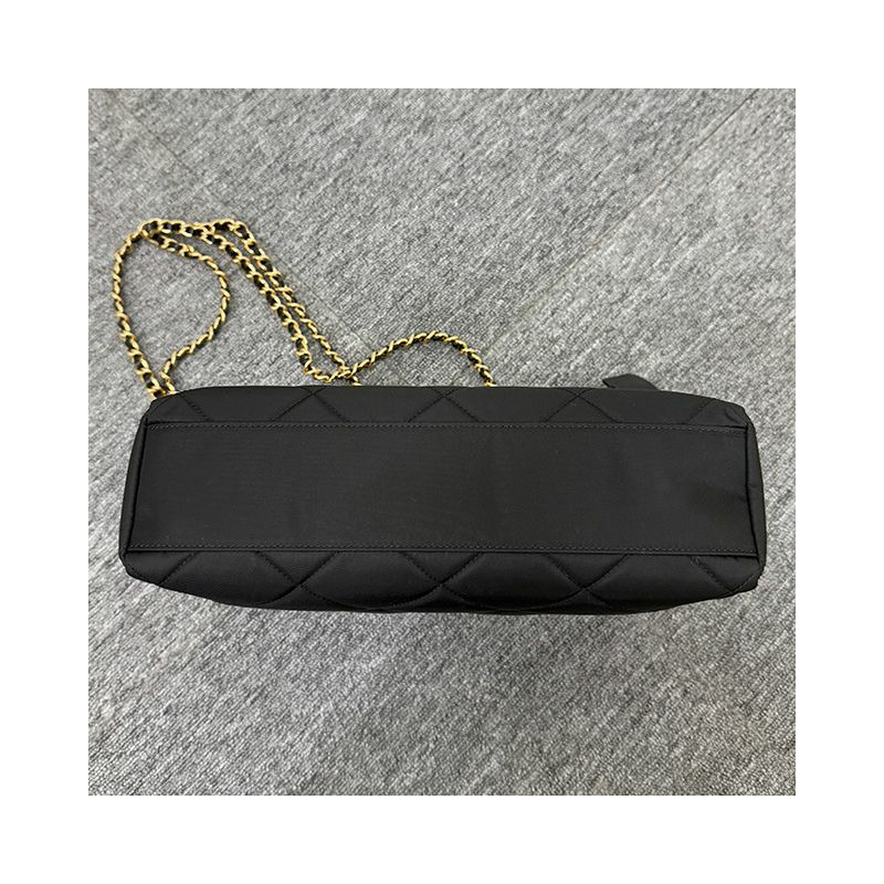 PRADA 三角形標誌復刻版 1995 中型尼龍手提包 黑色 (F0002) 1BG529 2AOS F0002-5