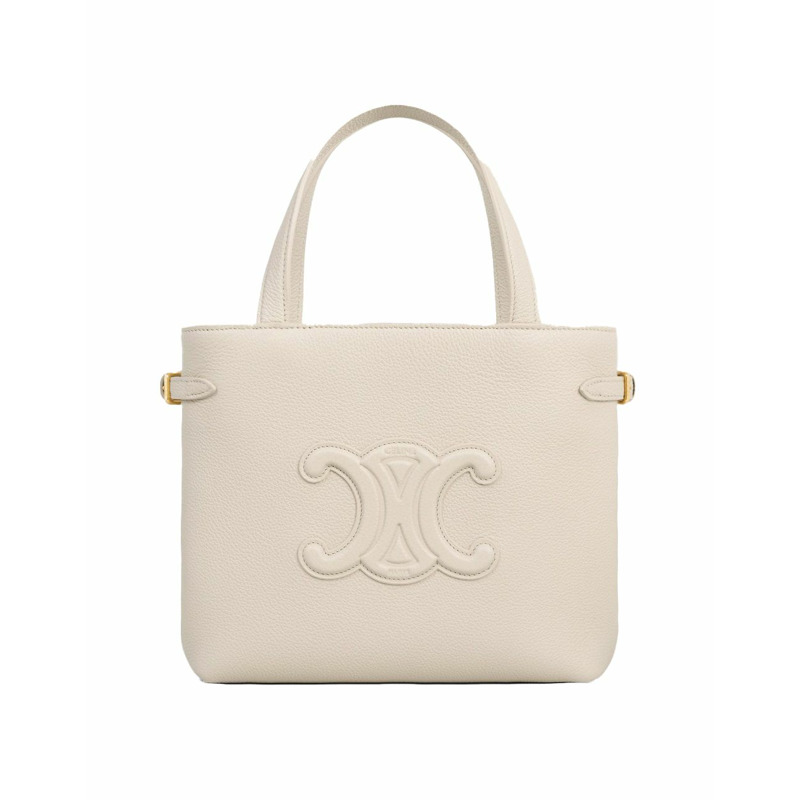 CELINE 迷你 Cabas Anais Kuir Triomphe 淡米色 118613ENY-4