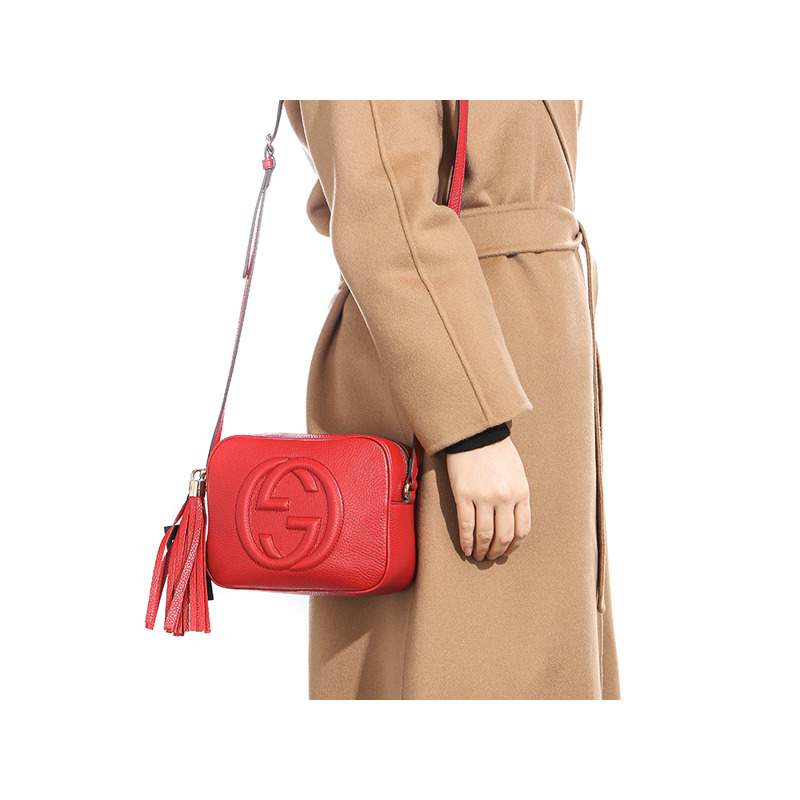 GUCCI 25SS 女士 Soho 流蘇單肩包 (722319 A7M0G)-7