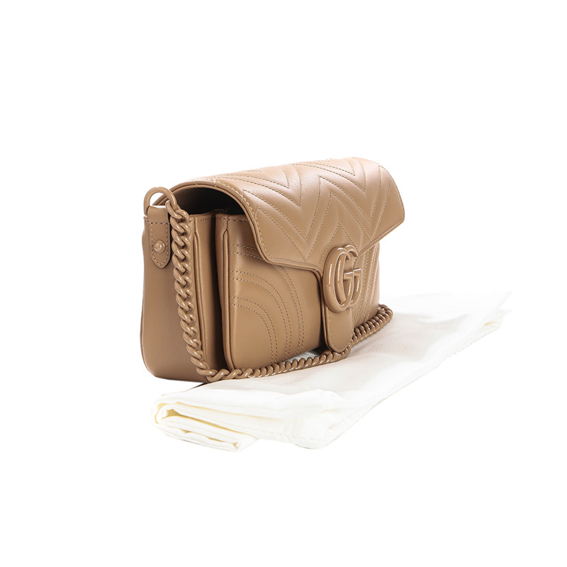 GUCCI Gucci Marmont Chevron 單肩包 25SS (826098 AAET7)-17