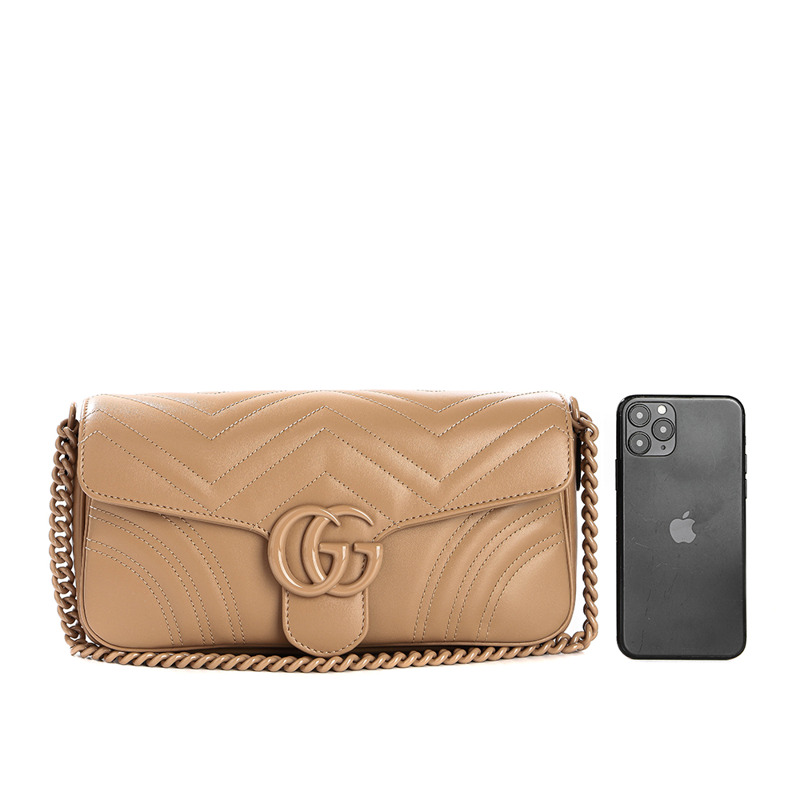 GUCCI Gucci Marmont Chevron 單肩包 25SS (826098 AAET7)-18