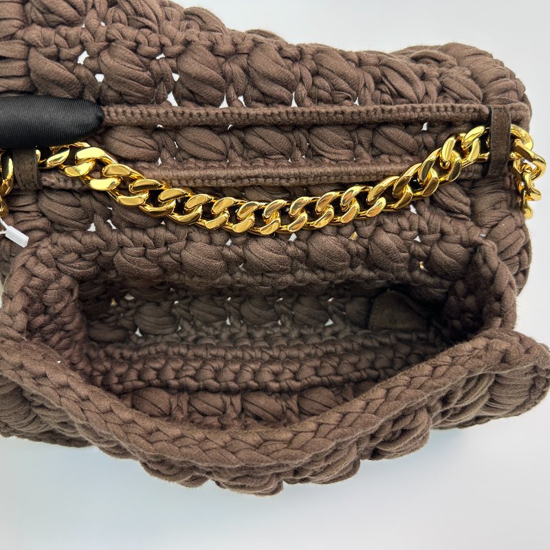 Bottega Veneta 女士手工鉤針編織單肩包-7