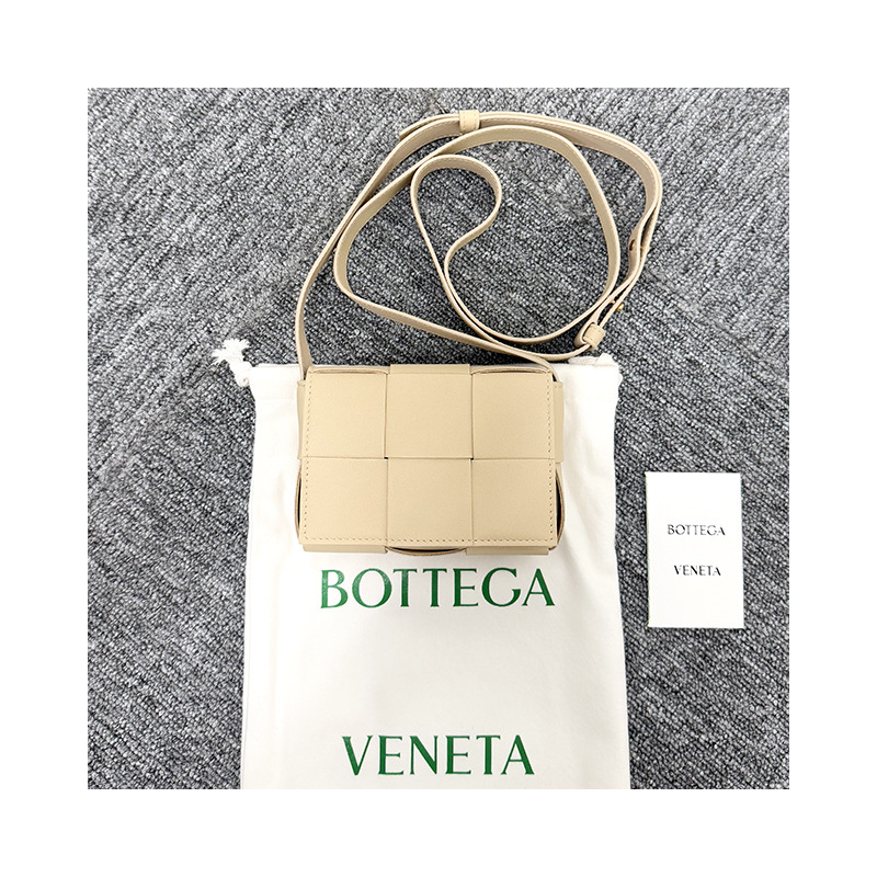 BOTTEGA VENETA Bottega Veneta Intrecciato 編織盒式包迷你 Porcini (666688 VMAY1 9776)-13