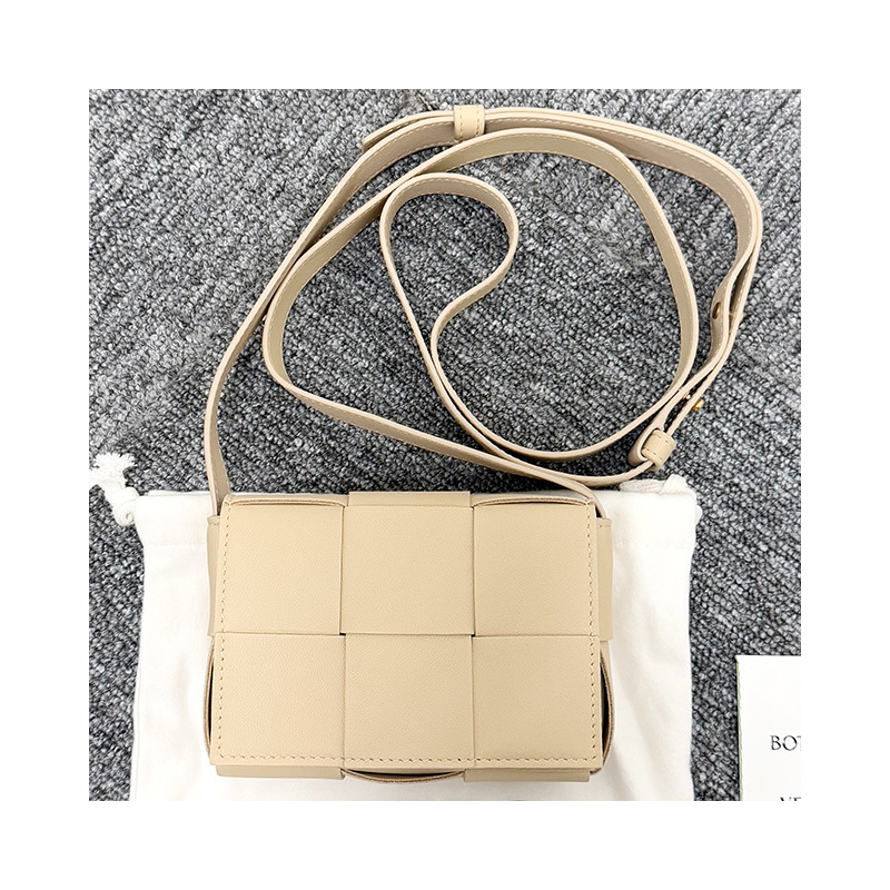 BOTTEGA VENETA Bottega Veneta Intrecciato 編織盒式包迷你 Porcini (666688 VMAY1 9776)-14