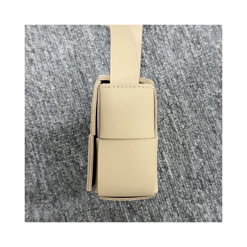 BOTTEGA VENETA Bottega Veneta Intrecciato 編織盒式包迷你 Porcini (666688 VMAY1 9776)-16