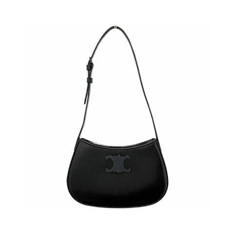 CELINE Triomphe 小牛皮 Tilly 包 中號 黑色 (115703EQJ 38NN)