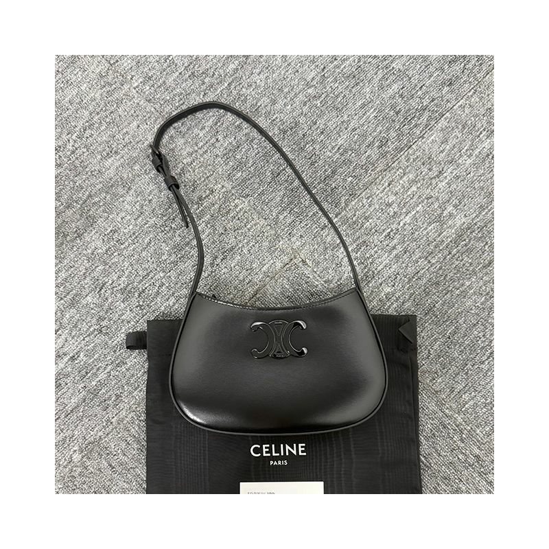 CELINE Triomphe 小牛皮 Tilly 包 中號 黑色 (115703EQJ 38NN)-1