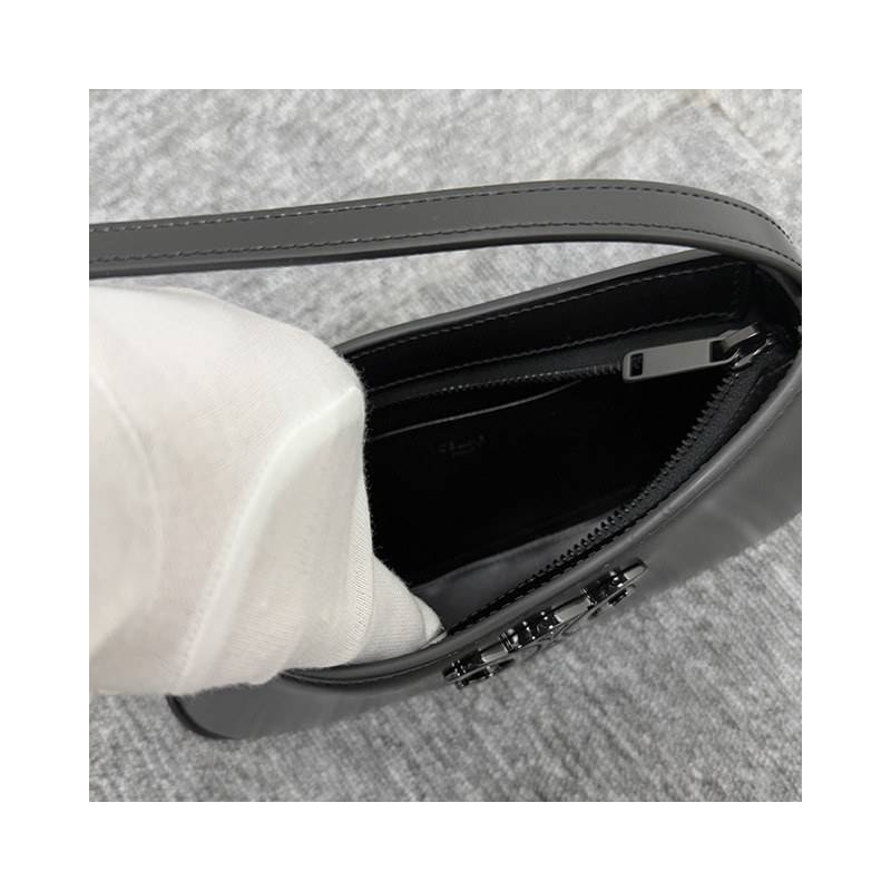 CELINE Triomphe 小牛皮 Tilly 包 中號 黑色 (115703EQJ 38NN)-19