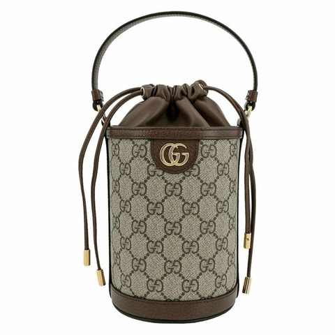 GUCCI 25SS GG Ophidia 迷你斜背水桶包 米色 760199 9AAD9