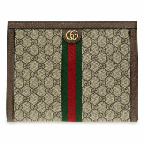 GUCCI 25SS GG Ophidia Supreme 手拿包 米色 625549 96IWG 8745