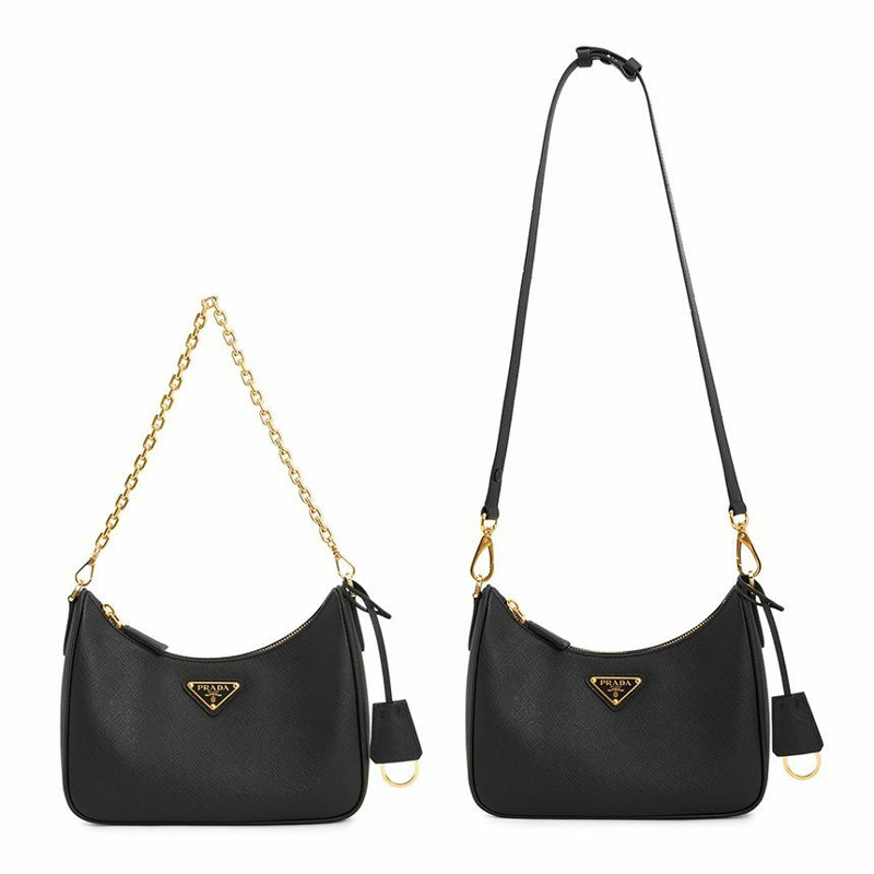 PRADA Saffiano 女士鏈條單肩包 1BC204 NZV F0632-6