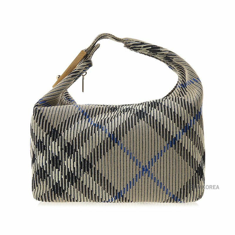 BURBERRY 中型格子手提包-0