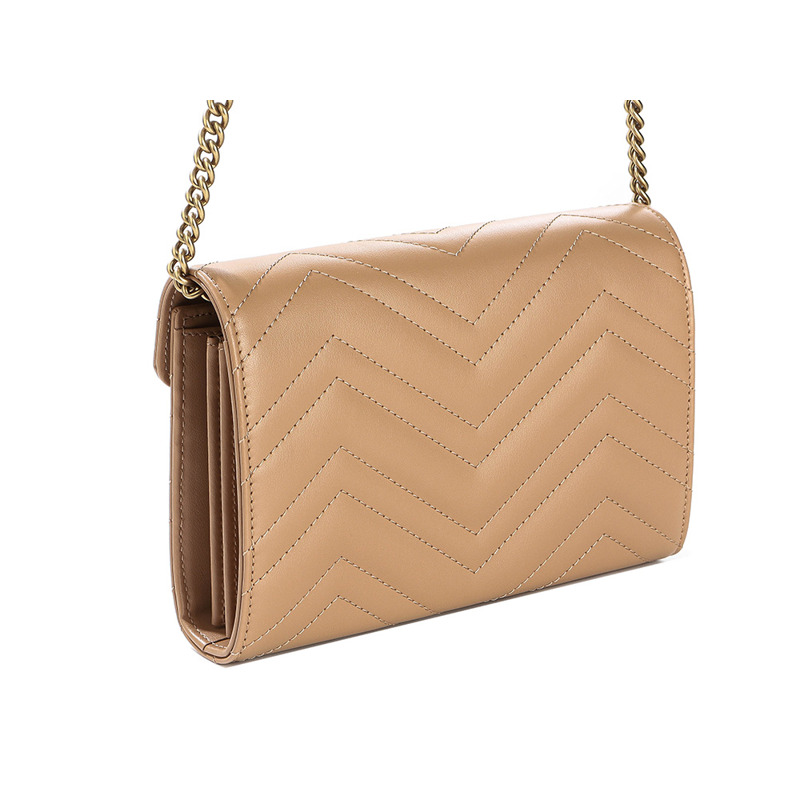 GUCCI 女士 Marmont Chevron 斜背包-6