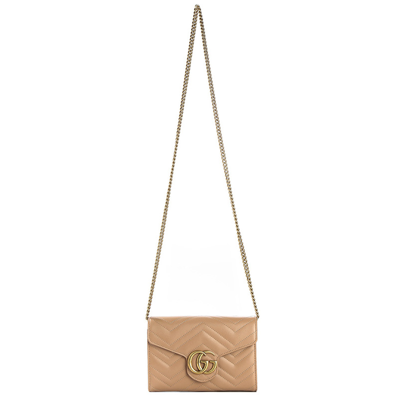 GUCCI 女士 Marmont Chevron 斜背包-7