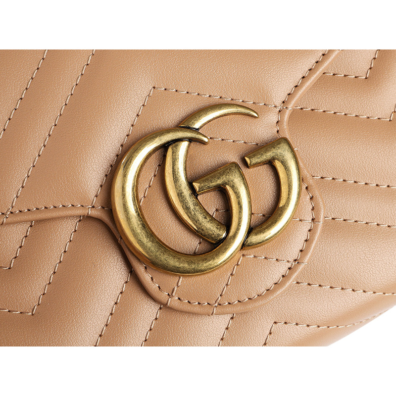 GUCCI 女士 Marmont Chevron 斜背包-12