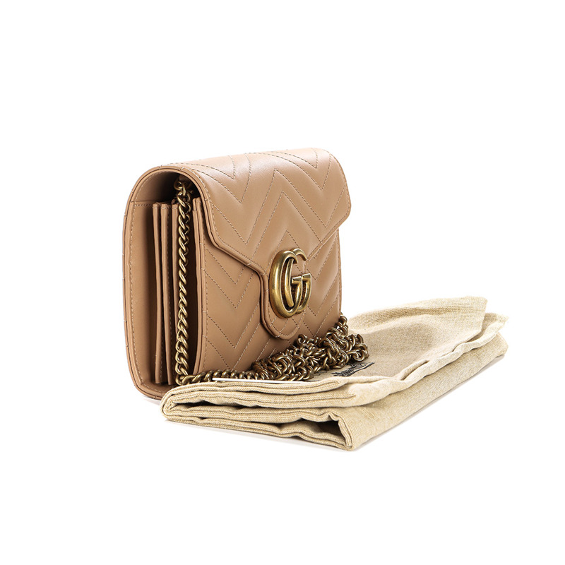 GUCCI 女士 Marmont Chevron 斜背包-18