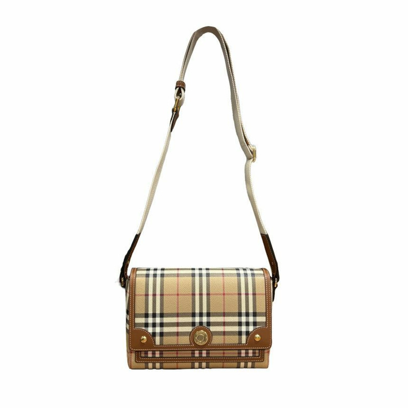 BURBERRY 女士格紋斜背包-5